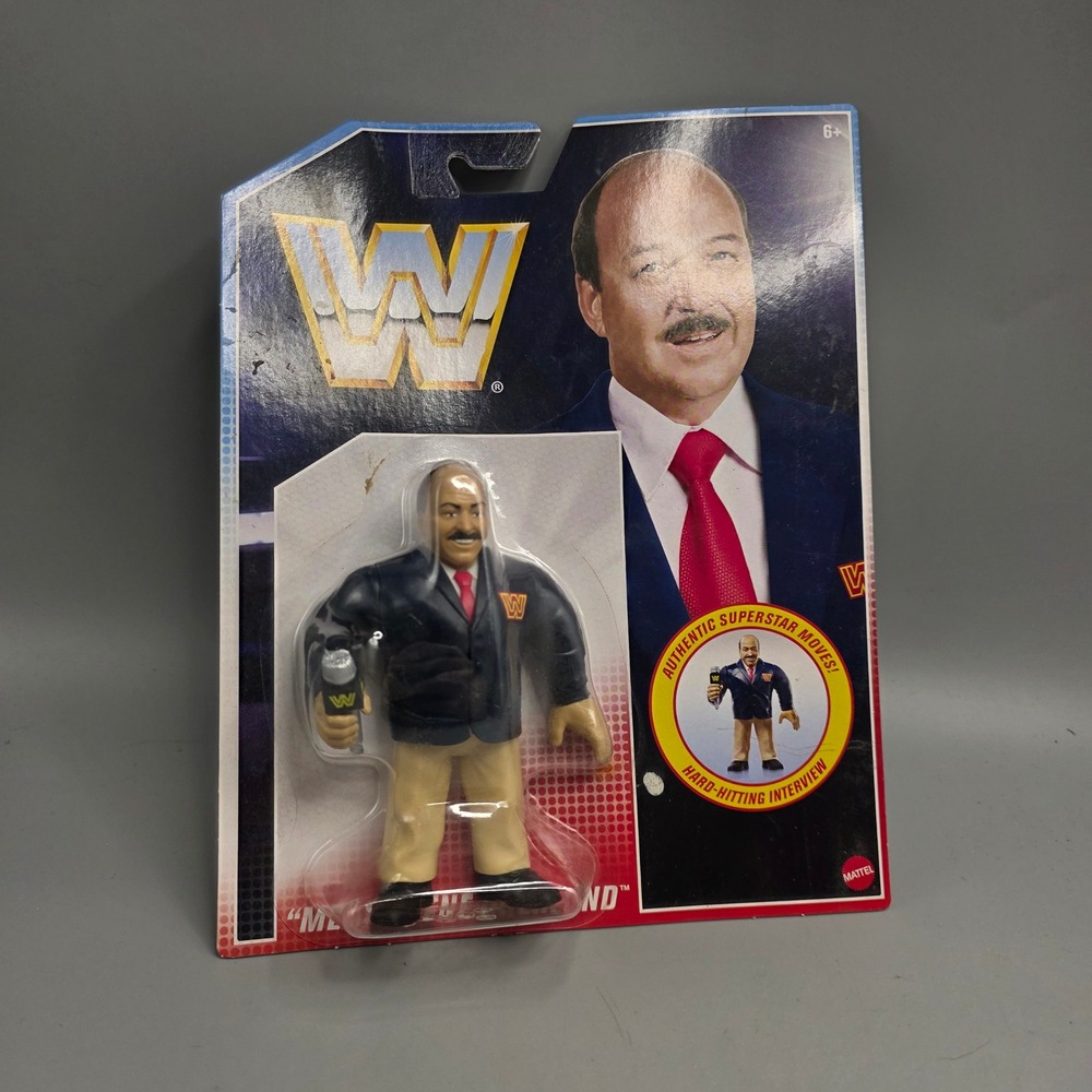 Mattel WWE Retro Mean Gene Okerlund Action Figure Series 2021 New Sealed